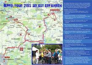 Lust auf eine Radtour? Karte und Foto: Tourismusverband Seenland Oder-Spree e. V.
