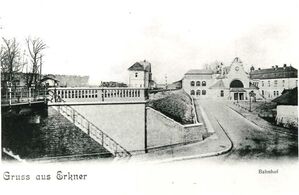 Der Bahnhof von Erkner um die Jahrhundertwende 1900