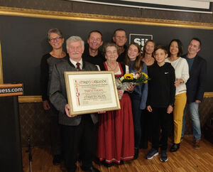 Ehrenbürger Franz Hauer und seine Familie