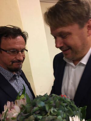 Enttäuschter Franz Berger gratuliert dem Beeskower Sieger Frank Steffen