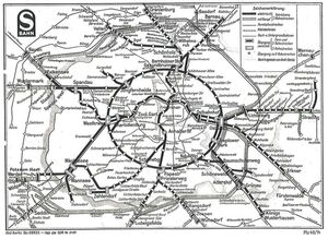 Noch fährt die S-Bahn für alle: Plan aus dem Jahre 1960