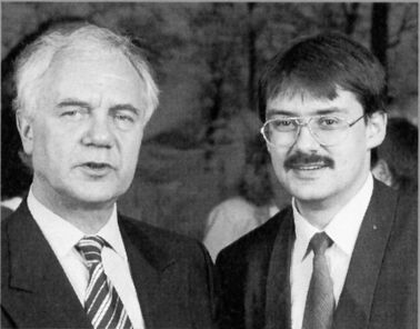 Manfred Stolpe mit Jörg Vogelsänger im Jahre 1994