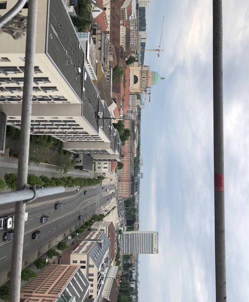 Garnisonkirche: Blick auf den Potsdamer Landtag (Foto: JV)