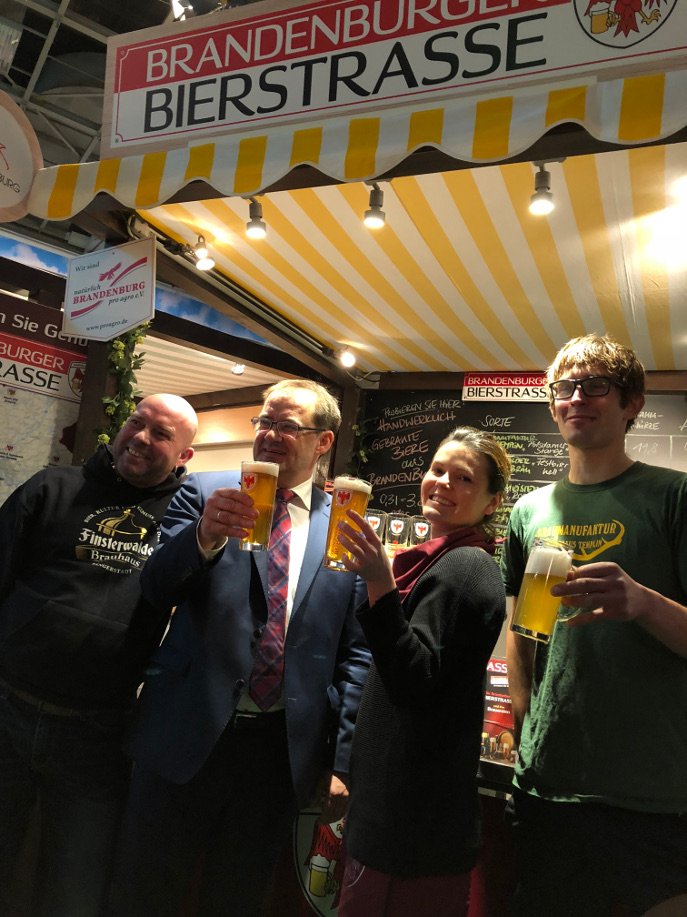 Werbung für Brandenburgs Bierstrasse