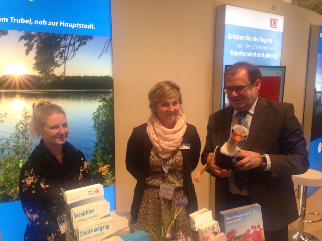 Heimspiel für den Ländlichen Raum: Jörg Vogelsänger schaute auf der ITB 2019 vorbei